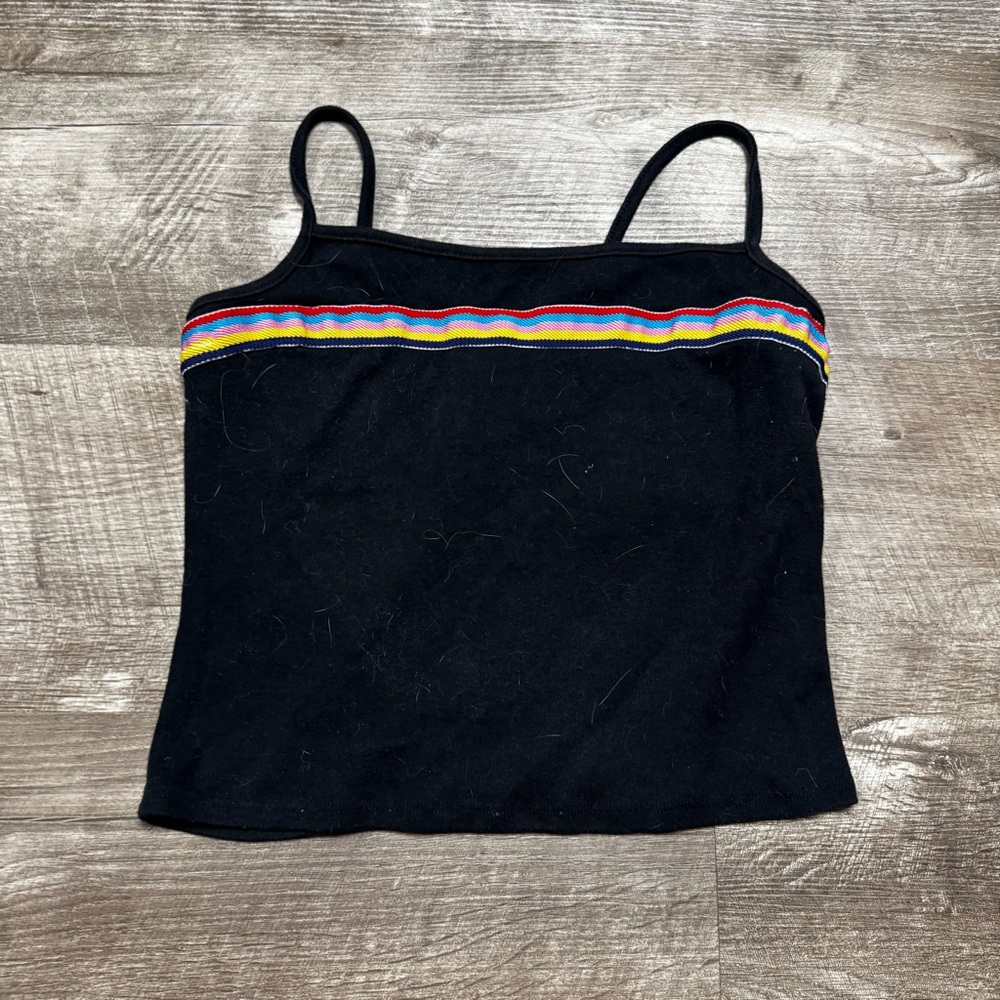 Urban Outfitters Black Tank Top Crop Top Size Medium